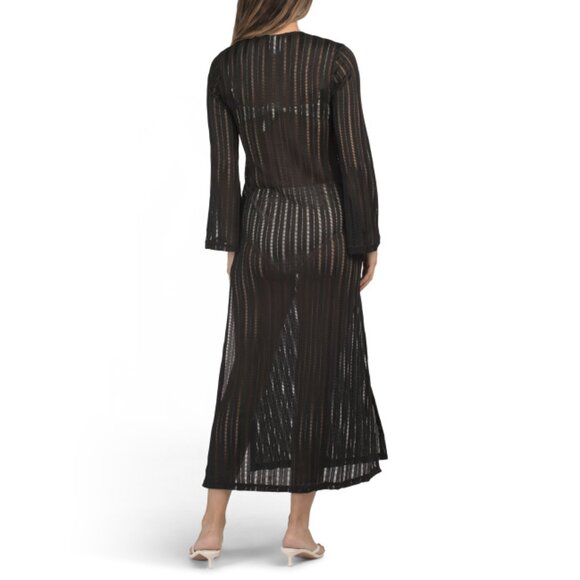 TRINA TURK Black Skyhigh Maxi Dress Cover-up - Picture 2 of 2